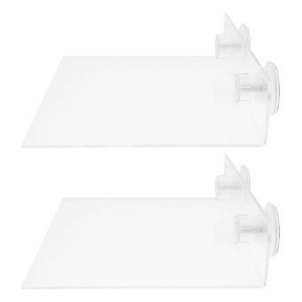 Acrylic Parrot Window Perch for Birds with Suction Cup 8Pcs