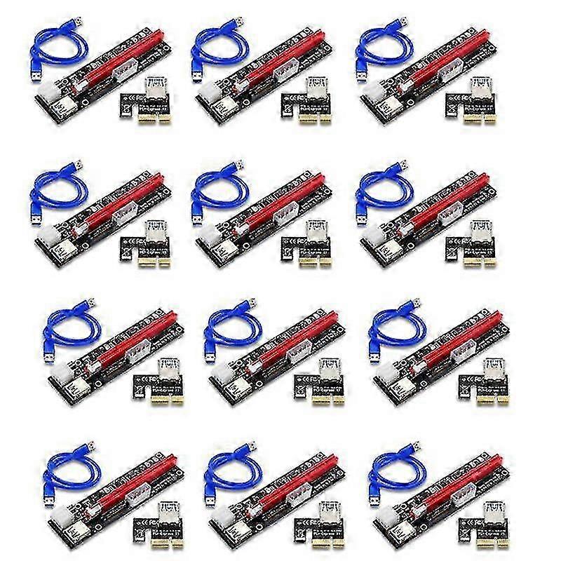 Pci-e Riser Led Cable 1x To 16x Extens Etum Ed Riser Adapter +60cb3.0 Ca
