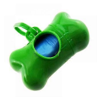 Enlightened Mini Garbage Bags Dispenser Bone-shaped Storage Box compatible with Waste Bags Portable Litter Box compatible with Pet Dogs
