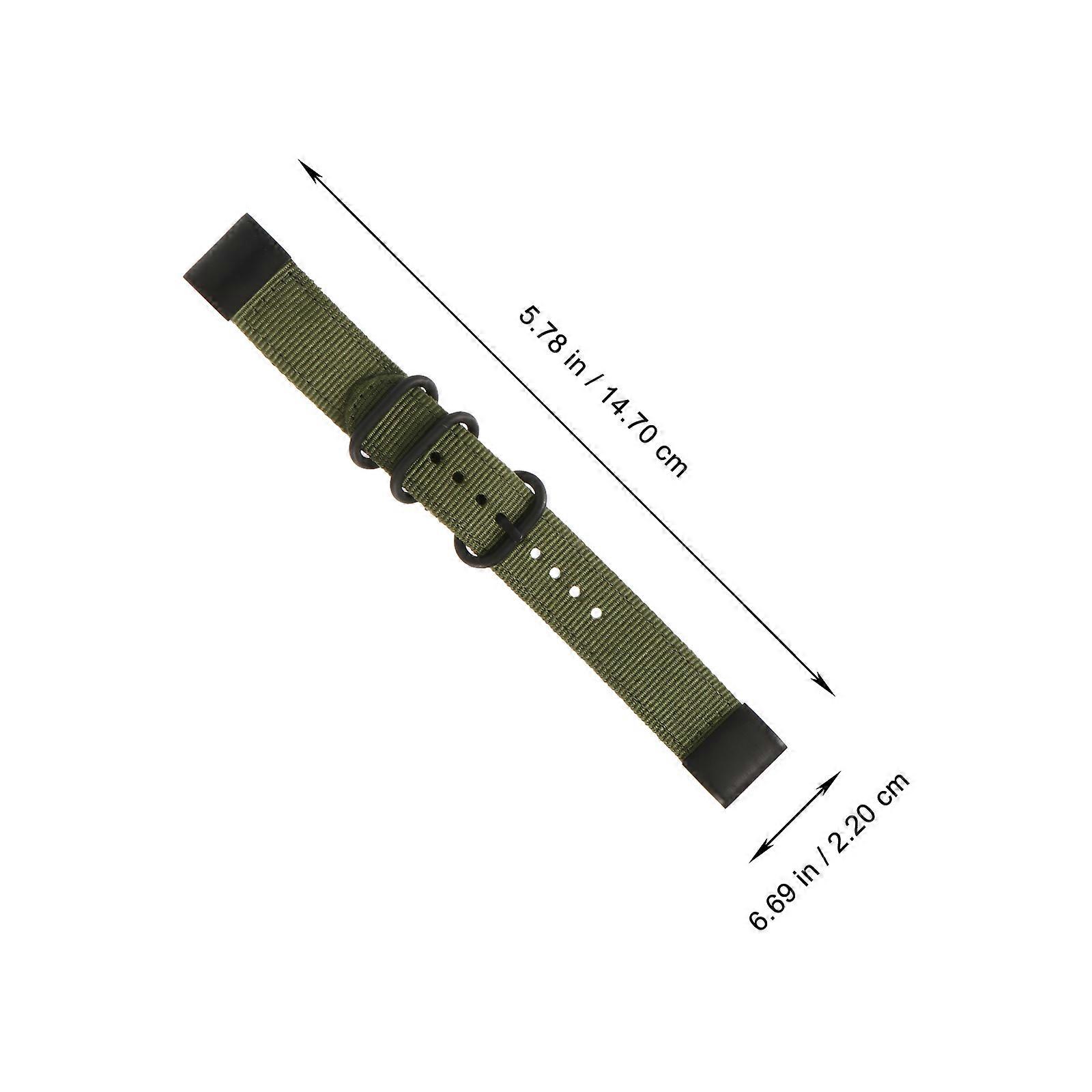 Pulseira de nylon para relógio masculino de 6 polegadas com sistema de liberação rápida.