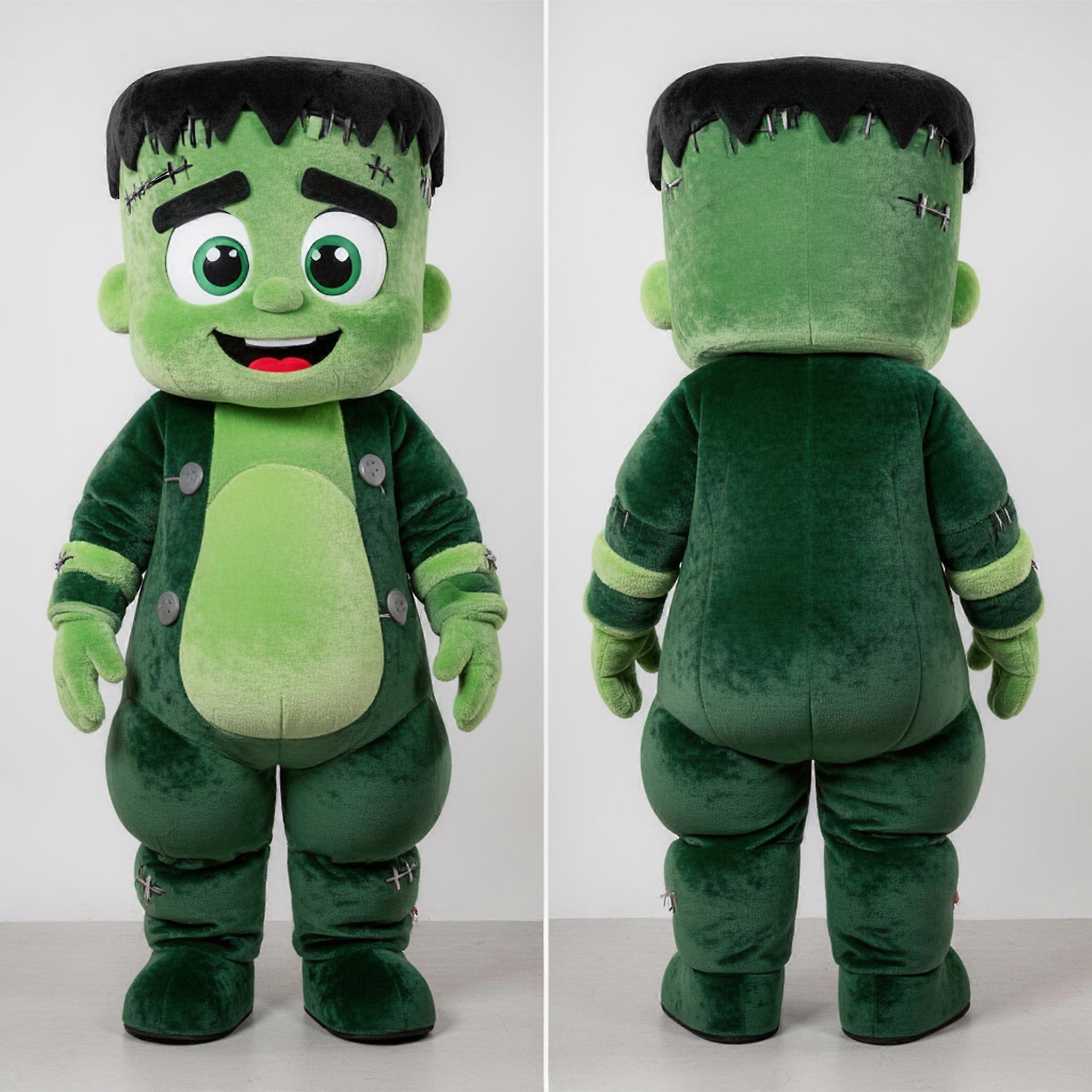 MASTICOT Forest Green Rounded Frankenstein Mascot