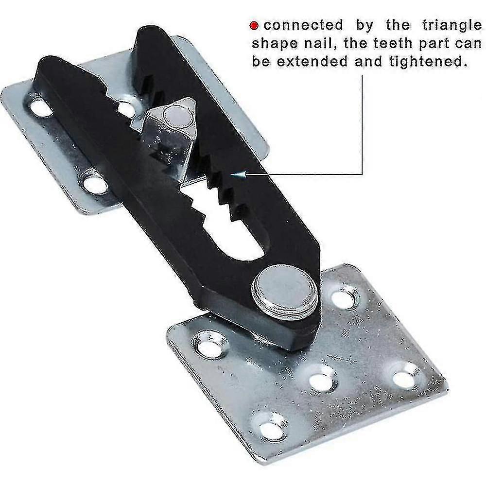 Conector de sofá secional para sofás modulares, estilo jacaré de metal 4pcs