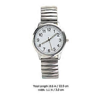 Quartz Watches 4Pcs Stylish Wristwatches For Adults Daily Wear Waterproof Luminous Function Silver Color