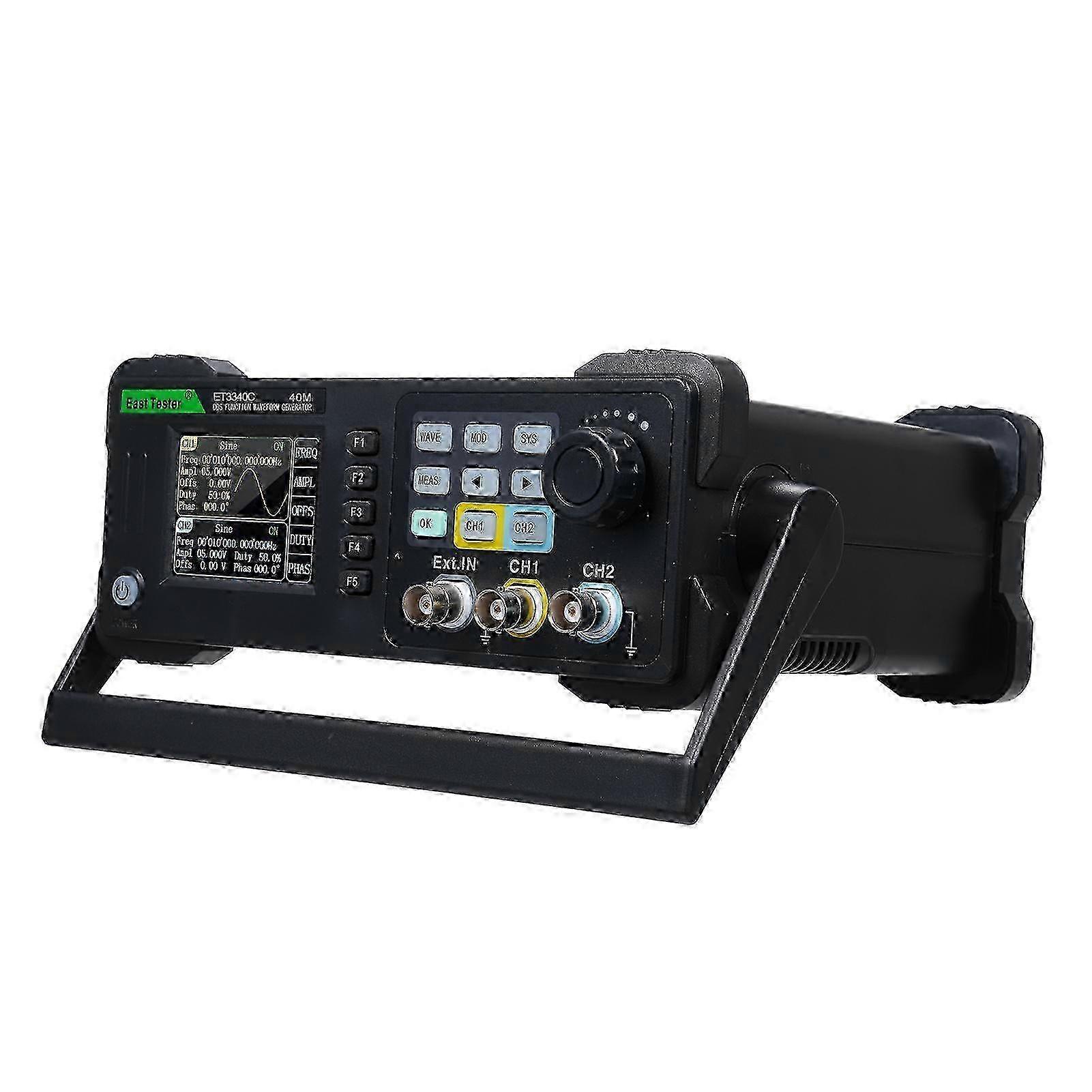 (Us Plug) East Tester Two-channel Function/ Arbitrary Waveform Generator 40mhz Frequency Meter Et3340c Pulse Signal Source 200msa/s Sampling Rate