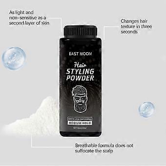 East Moon Men's Styling Fluffy Powder, Air Sense Wash Free Oil Control Matte Natural Styling Fluffy Powder-82