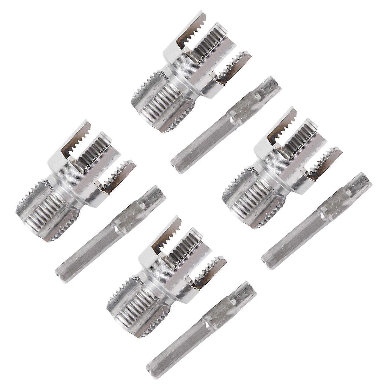 4 Set Internal External Pipe Threading Tool Integrated G1 2 PVC Plastic Pipe Threader Kit Thread Cutting Plumbing 1 4