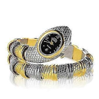 2 PCS Snake Shape Bracelet Diamonds-plated Quartz Watch, a