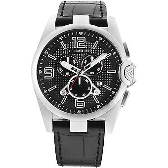 Cerruti Mercury Quartz Analog Man Watch with Cra088N22G Crocodile Skin Bracelet