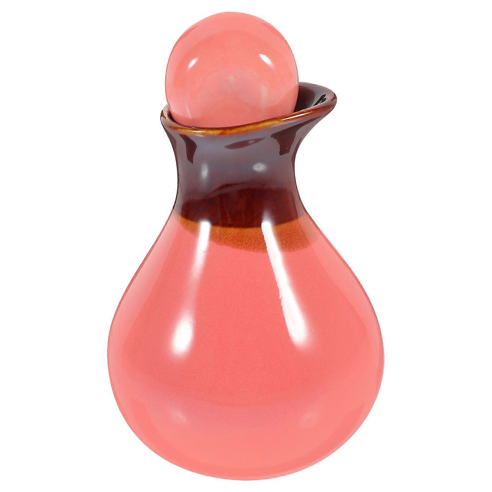 Refillable Essential Oil Bottle Ceramic Container for Storage Use 1Set