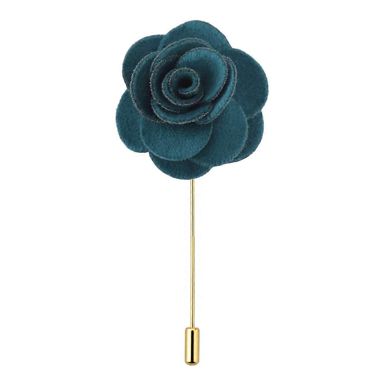 Teal Velvet Lapel Pin