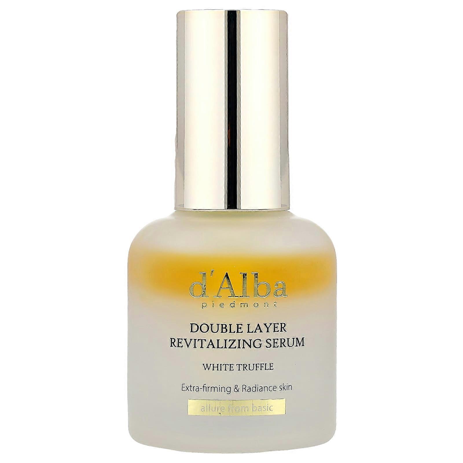 d'Alba, White Truffle Double Layer Revitalizing Serum, 1.01 fl oz (30 ml)