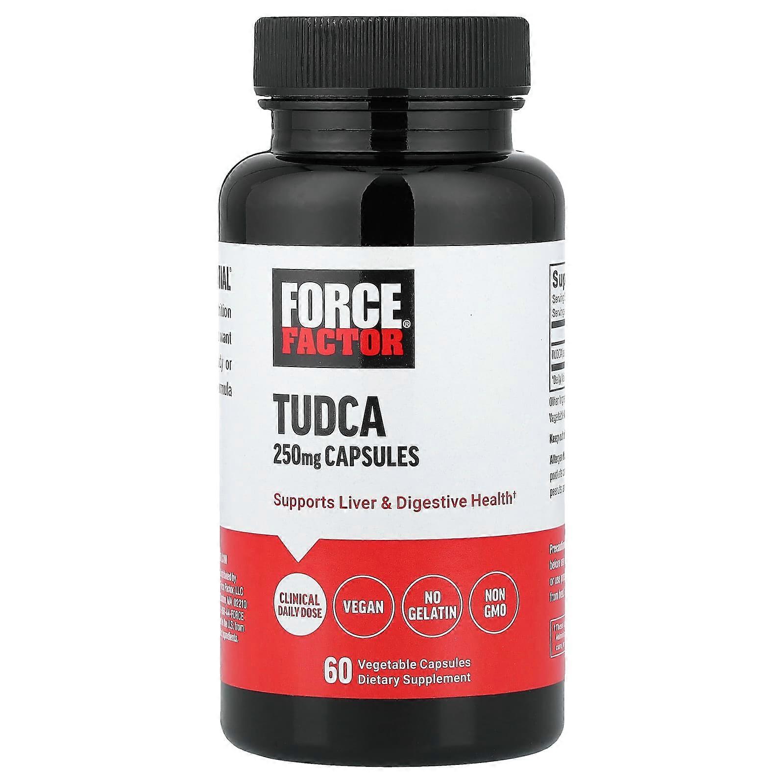 Force Factor, Tudca , 250 mg , 60 Vegetable Capsules