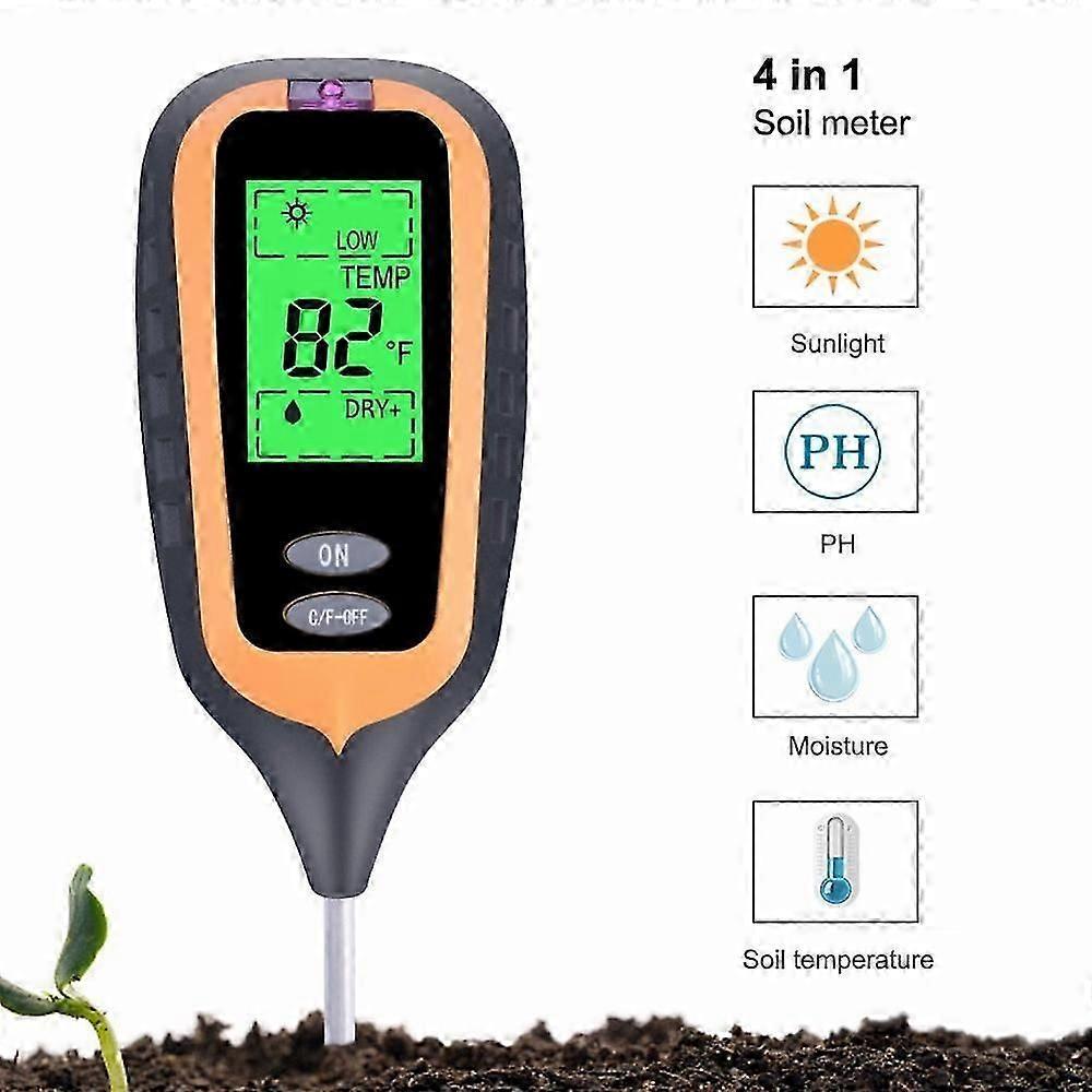 Soil Analysis Tool Temp Moisture PH Light Tester