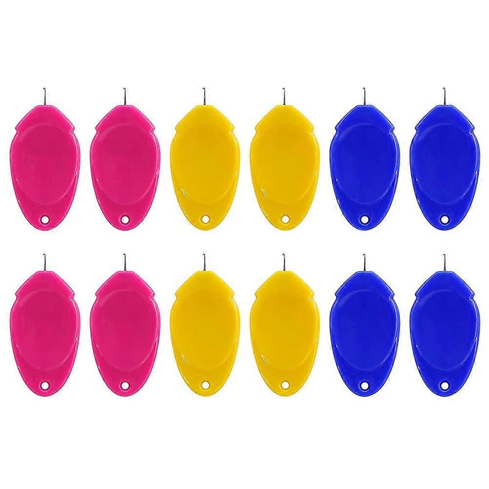 12Pcs Threader, Threader for Hand Sewing/Sewing Machine/Embroidery, Small Eye Needle Threader Hook