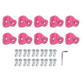 Rock Climbing 10PCS Holds PE Ergonomic Hand Feeling Climbing Wall Grips for Indoor Outdoor Kids Adults