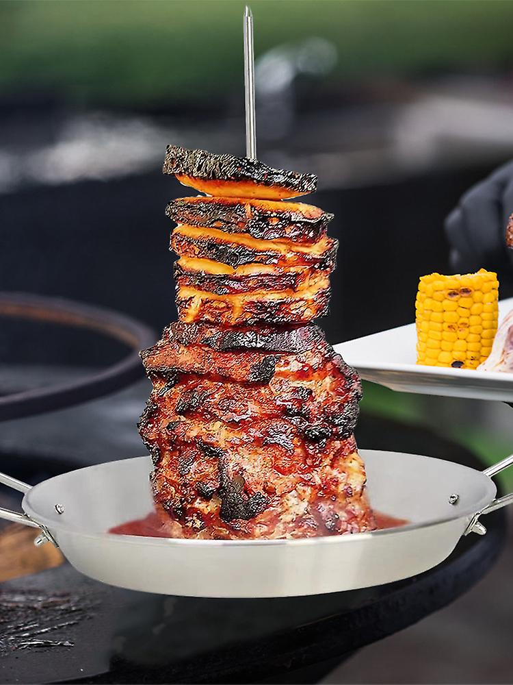 Spiedino Al Pastor per grill, spiedino verticale in acciaio inossidabile