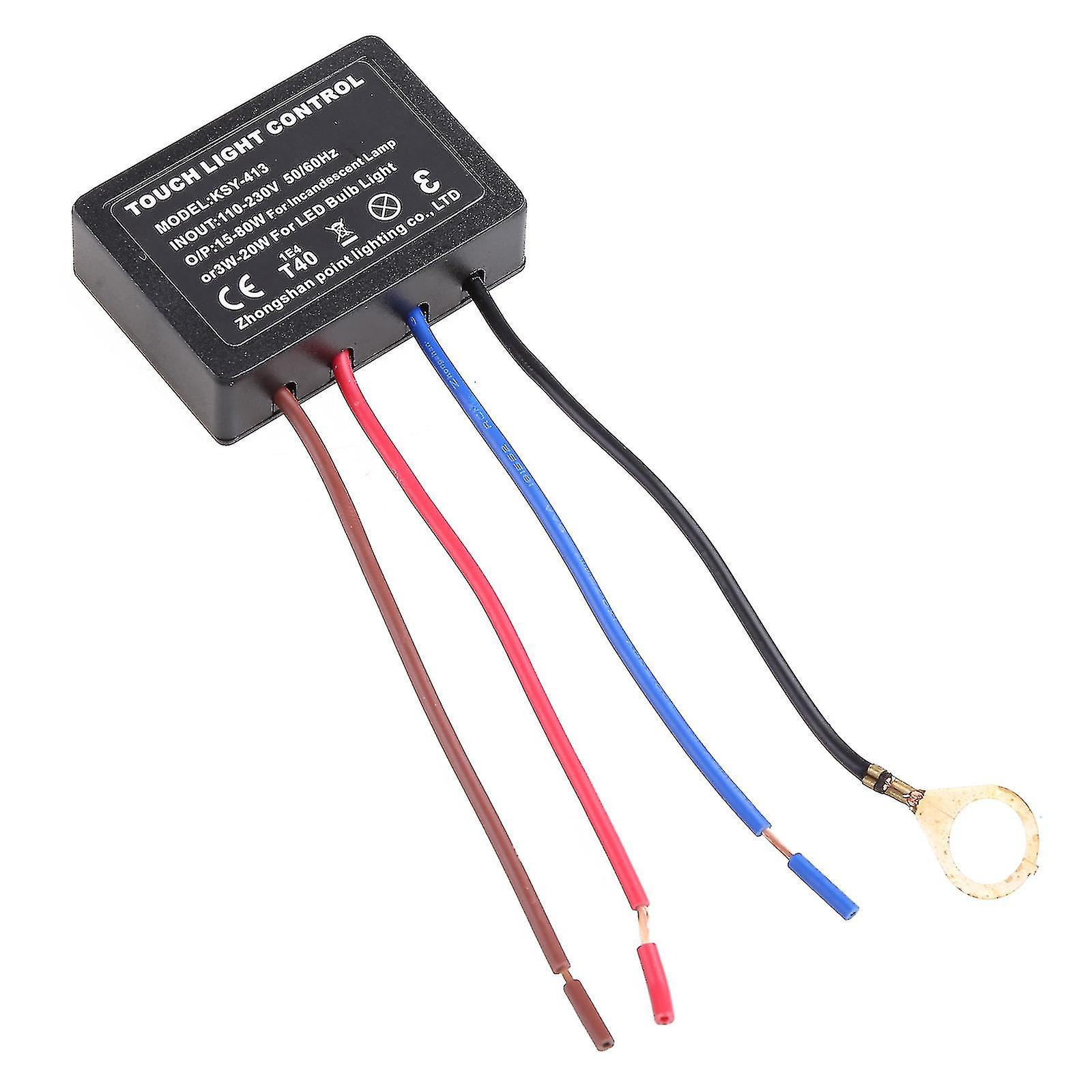 Interrupteur 3 voies Capteur tactile Lampe de bureau Dimmer Module Lampe tactile Kit de remplacement