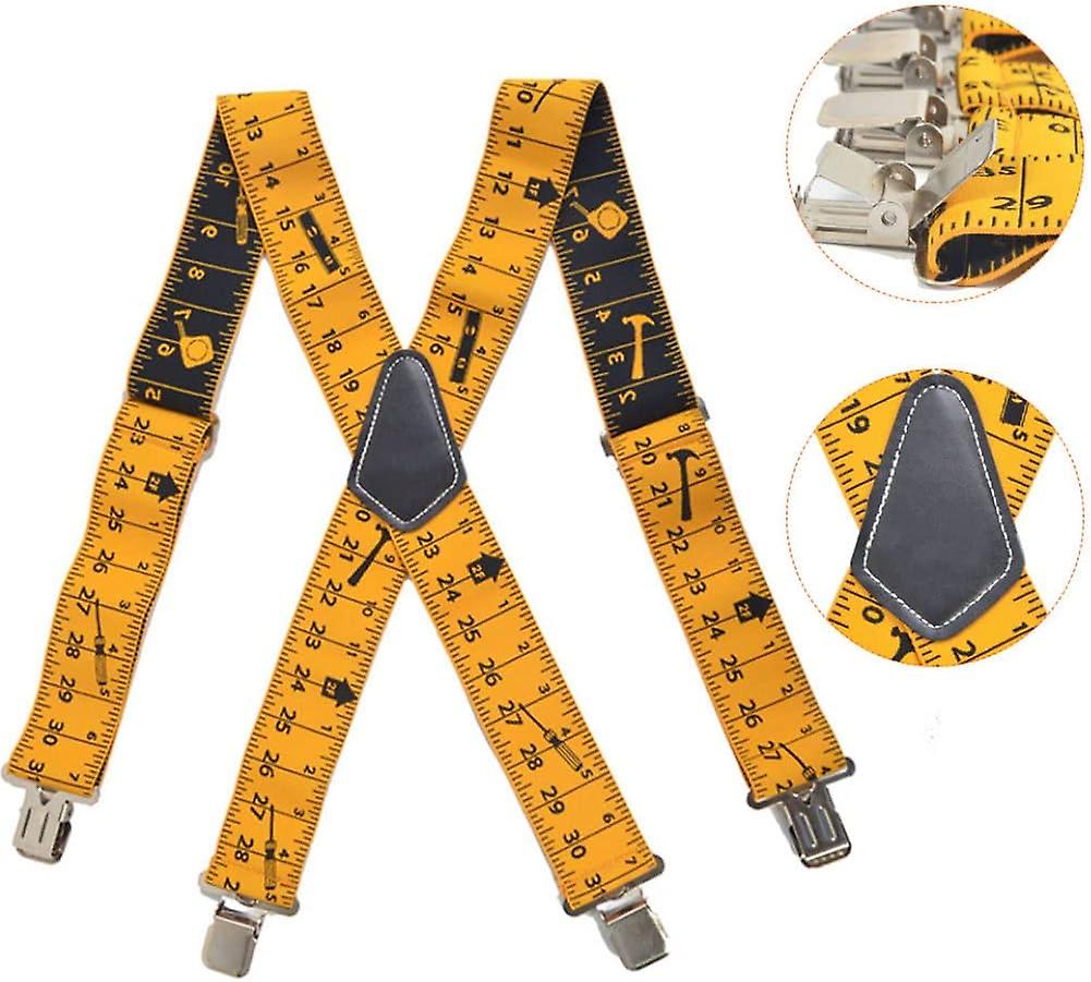Lindenmann Bretelle Uomo A Forma Di X Con Clip Rinforzate, Made In Germany, Larghezza 35 Mm, Lunghezza 110 Cm, Colore Bianco, Qualità Professionale - 5