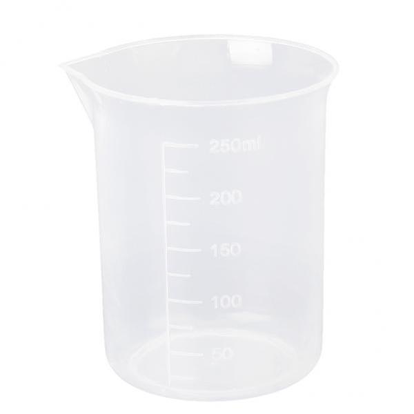 4x50ml-500ml Clear Graduated Beaker Measuring Cup Kitchen Lab Tool 250ml