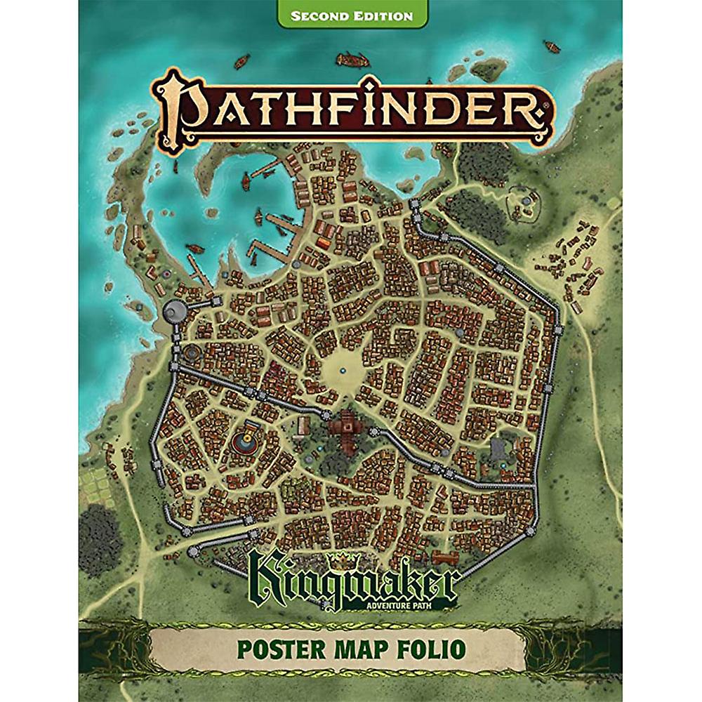 Paizo Pathfinder Kingmaker Roleplaying Game Poster Map Folio Ages 14+