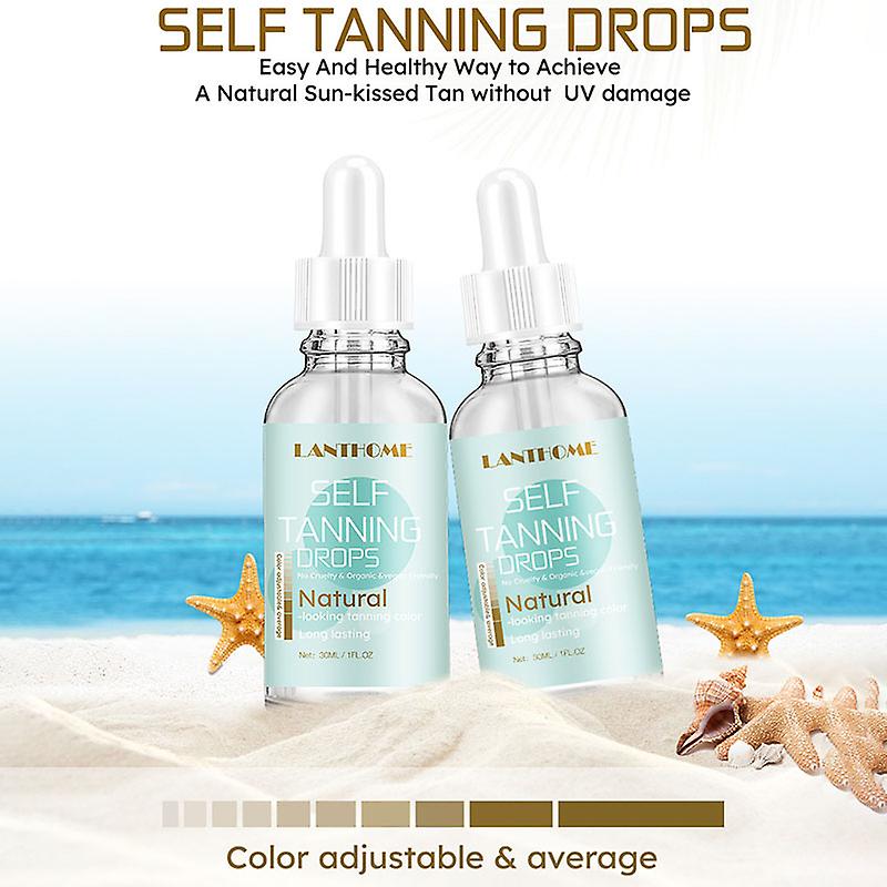Self Tanning Drops Fast Body and Face Self Tanner for Darker Bronzer Skin 30ml