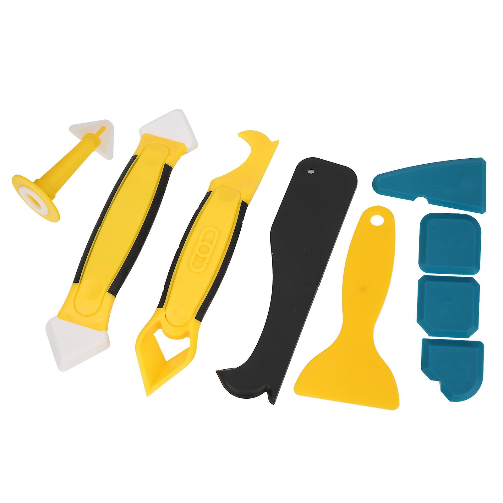 9Pcs Sealant Tool Finishing Set Remover Caulking Grout Scraper for Bathroom Window Kitchen