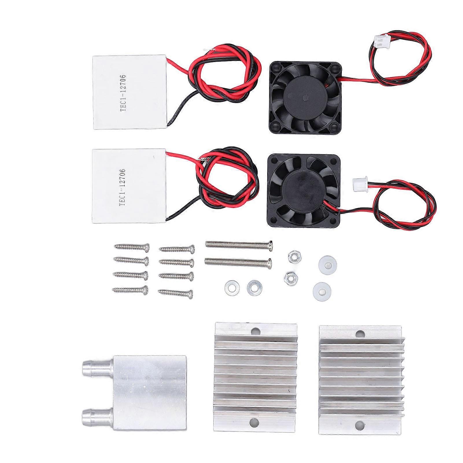 Thermoelectric Refrigeration Cooling System Electronic Cooler Module DIY Kit with Fan