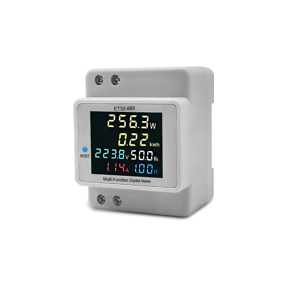 Digital Single Phase Energy Meter Household Electricity Usage Monitor AC40V-300V 100A Power