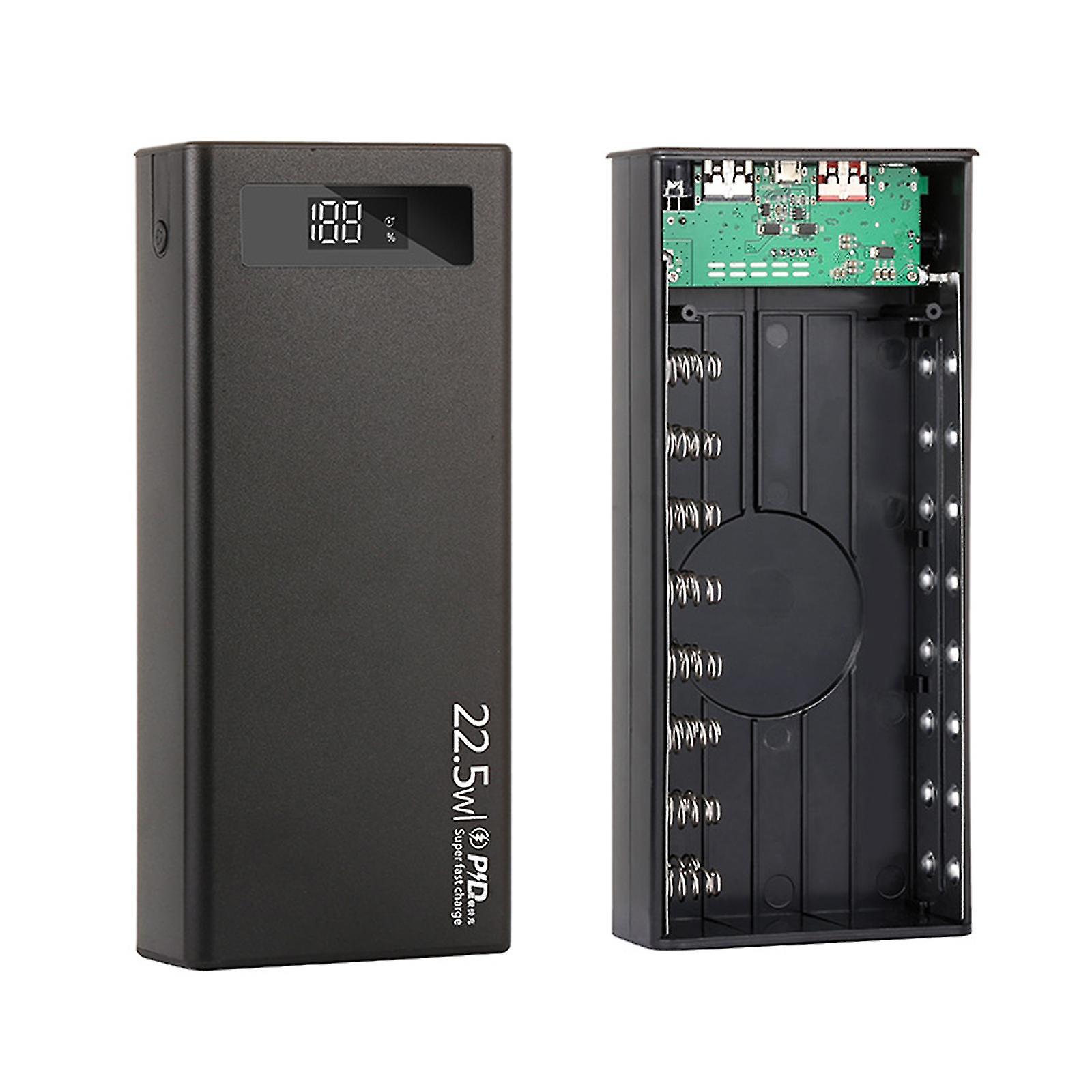 Dual Usb Output Flat For Head Battery Charger Box Diy Power Bank For Case Large