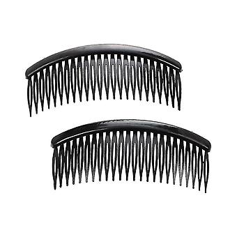 10 Stück Schwarz Kunststoff Single Prong DIY Frisur Alligator Haarspange 3,1 "Lang