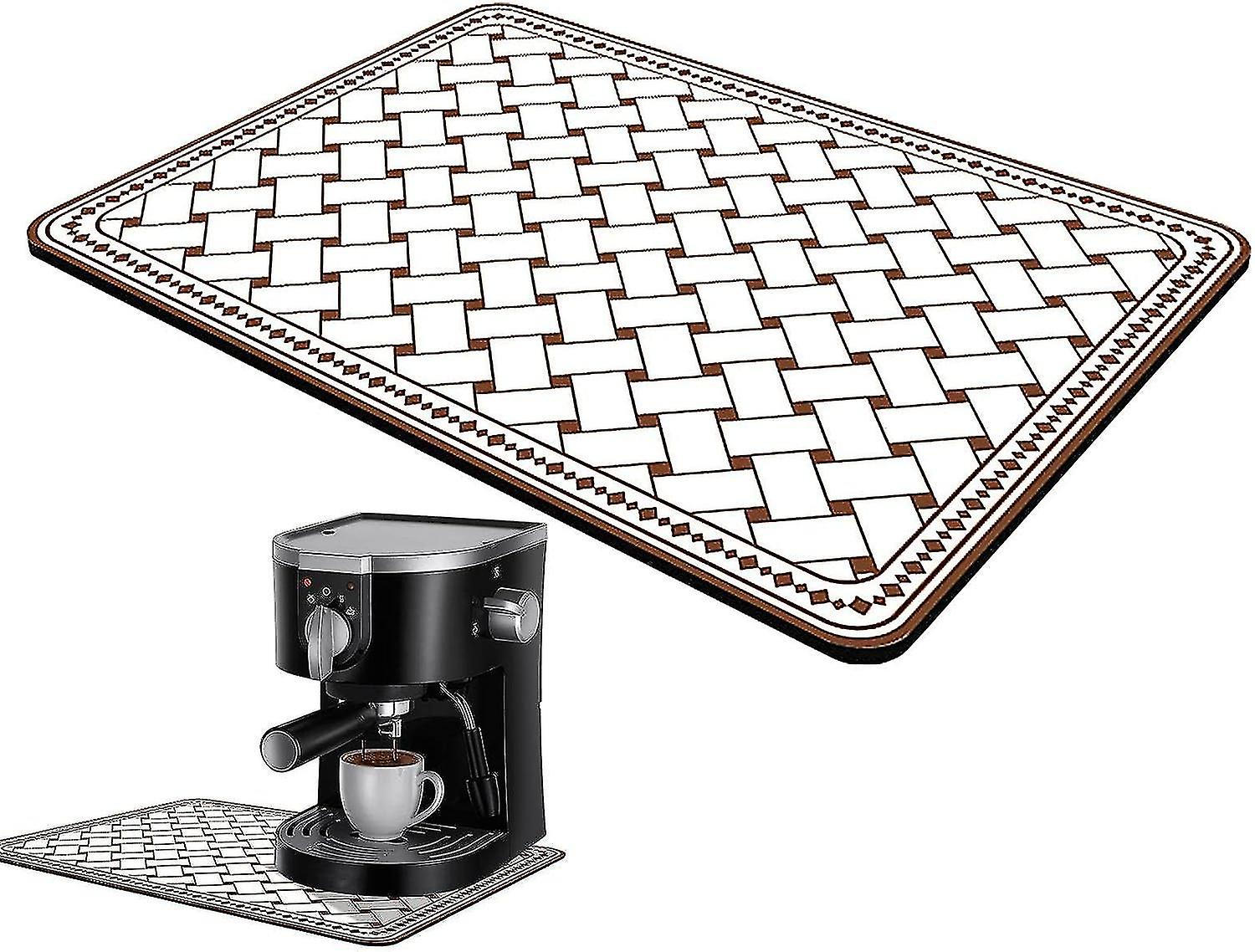 Coffee Mats For Countertop | Espresso Machine Coffee Maker Mat - Quick-drying Dish Drying Mat, Kitchen Draining Mat For Kitchen Counter-top Sink Table