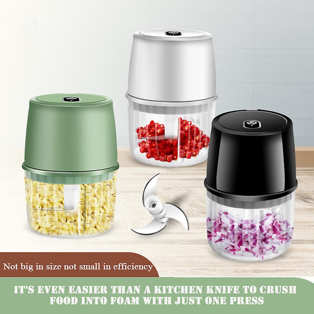 Cordless Electric Garlic Pounder Durable Household Food Processor for Ginger Meat Spices
