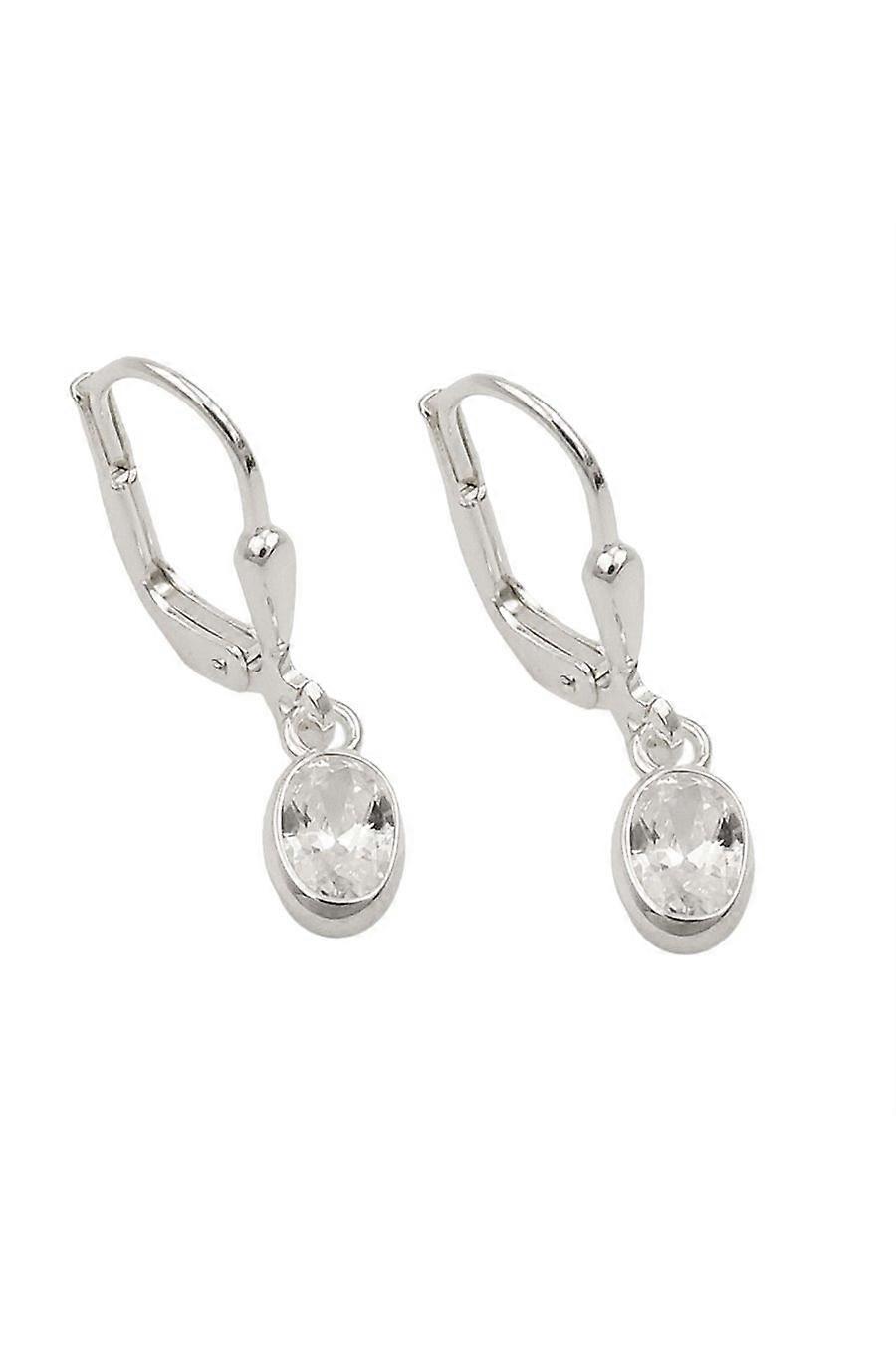 Leverback Earrings Blue Silver 925 - Gl93835