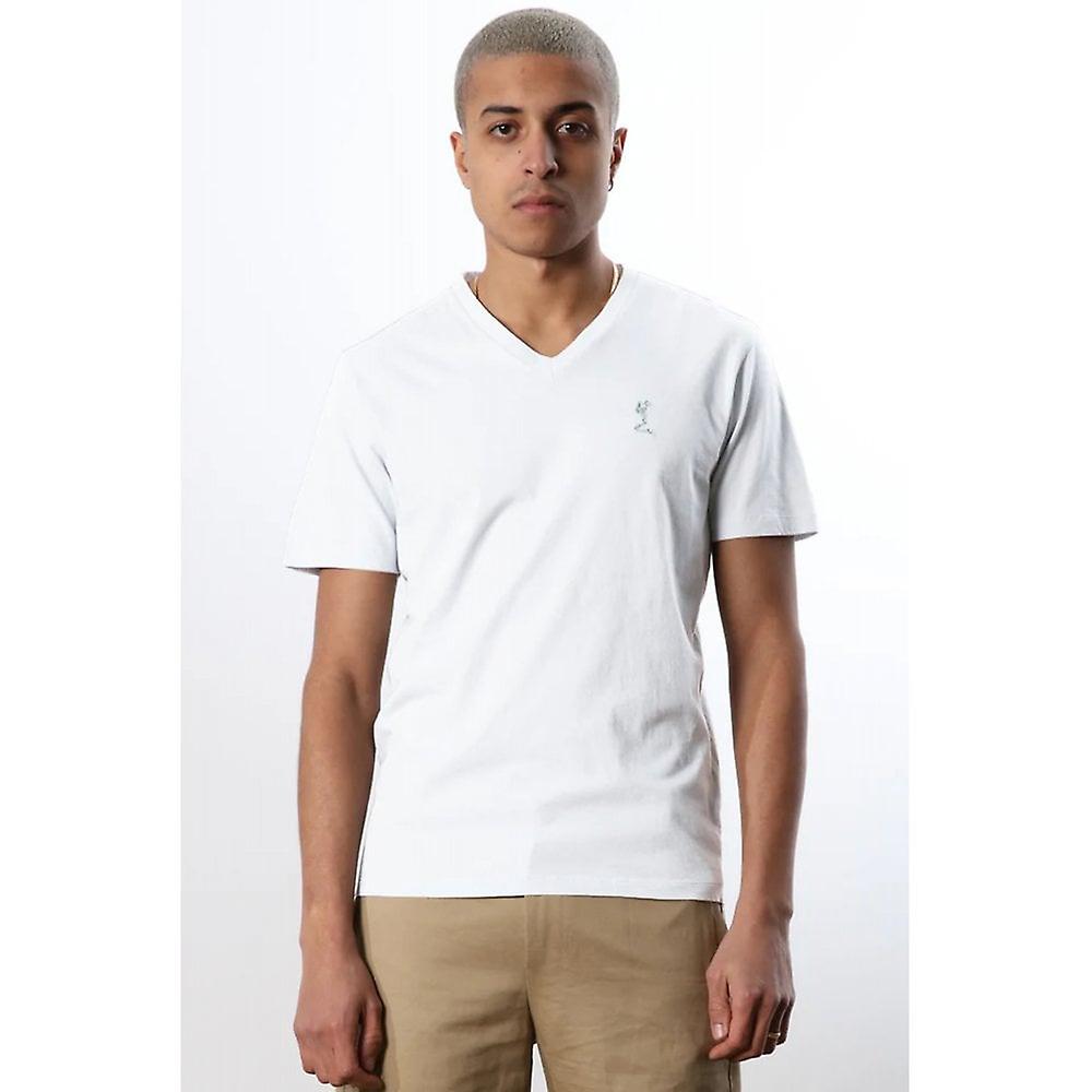 Mænds religion MCPPLV53 Essential V-hals Small Skeleton Logo T-shirt