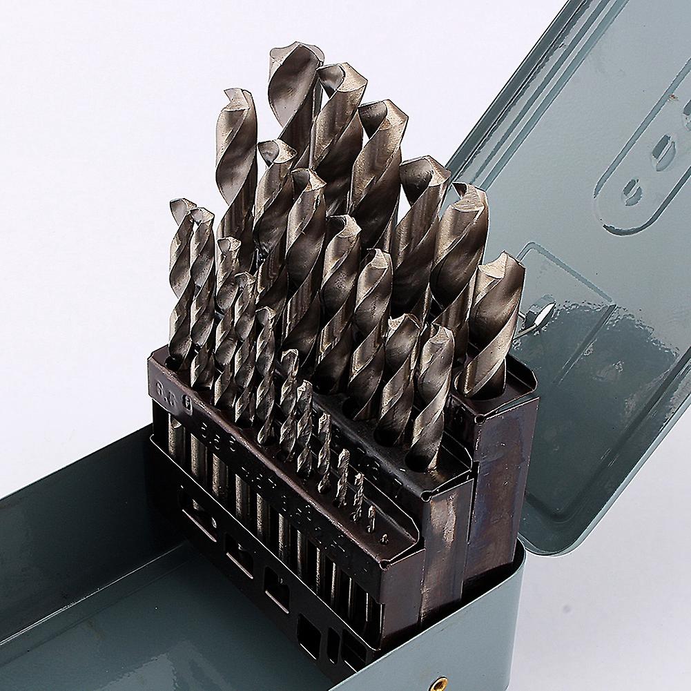 Ensemble de 25 forets hélicoïdaux HSS pour métaux de haute qualité, 1 à 13 mm, neuf
