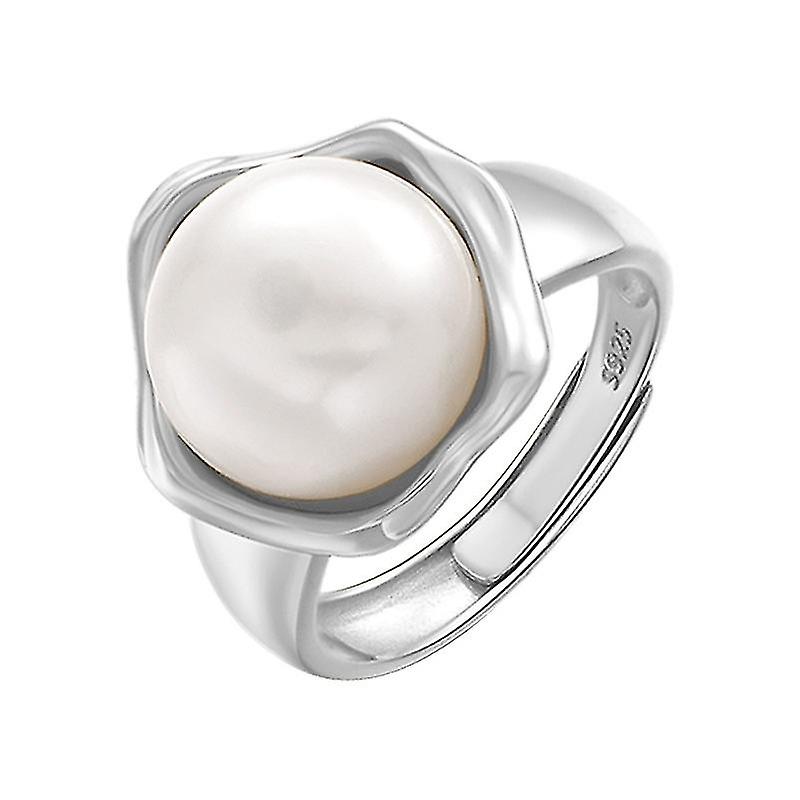 S925 Sterling Sølv Perle Ring