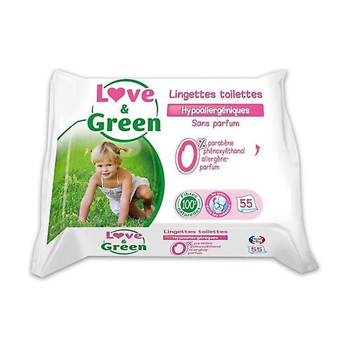 Love & Green Lingettes Toilettes x55 55 units