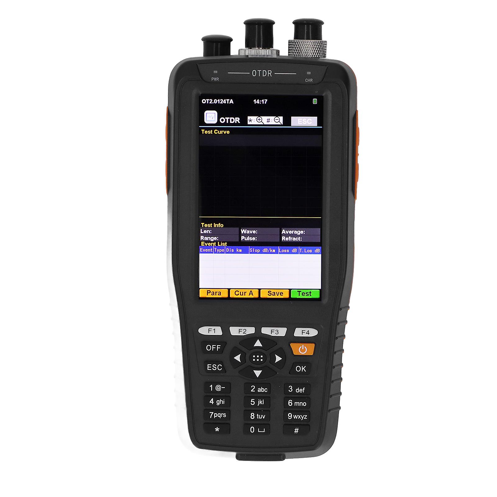 Optical Time Domain Reflectometer OTDR 4 in 1 Optic Fiber Tester 3.97in 0‑60KM Range US Plug 100‑240V 