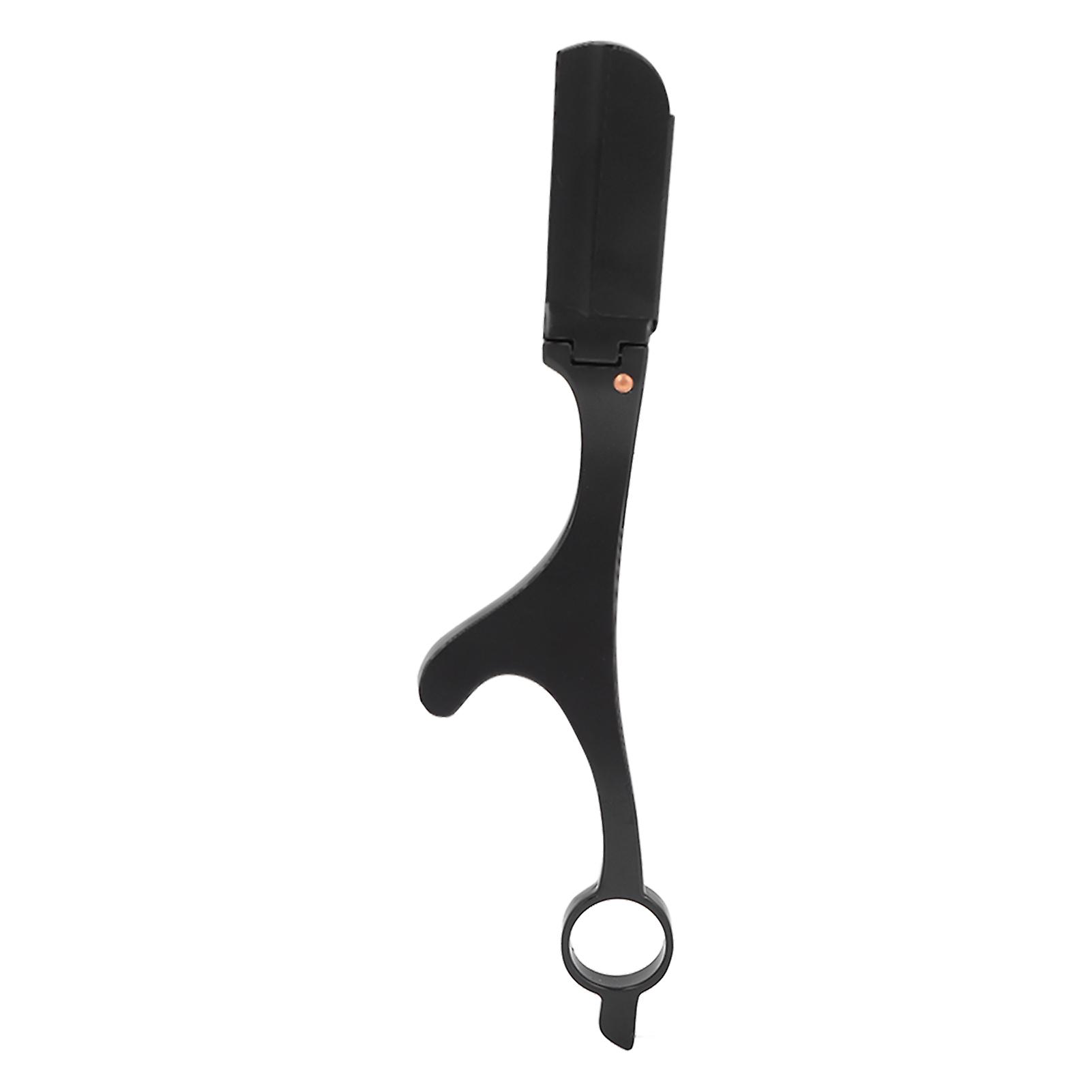 Hair Styling Thinning Razor Alloy Old Fashioned Manual Cutting Texturizing Razor Without Blades for MenBlack