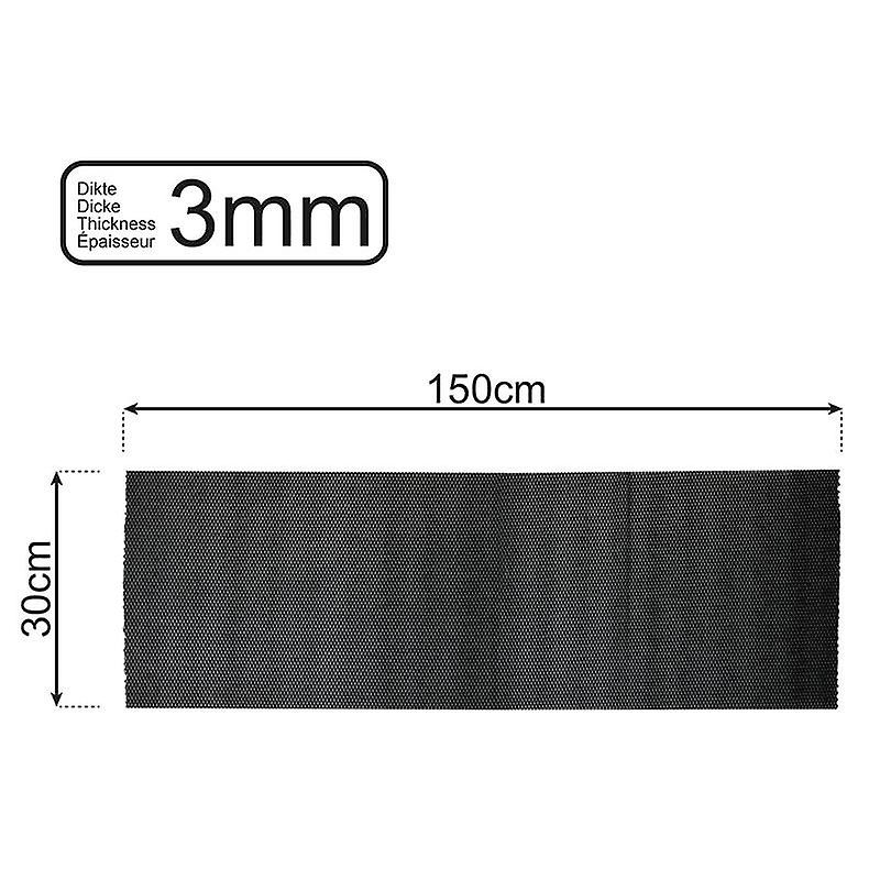 Non-slip mat black 150x30cm 3mm
