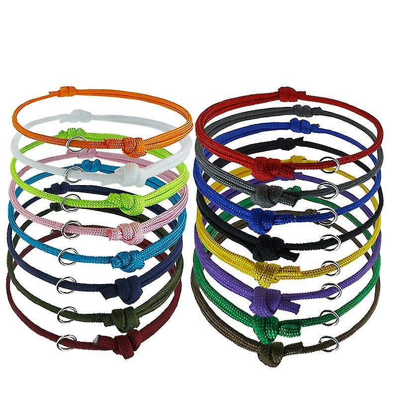 16pcs Newborn Puppy ID Bands, Soft Polyester Adjustable Whelping Collars Kitten Collars Puppy Identi