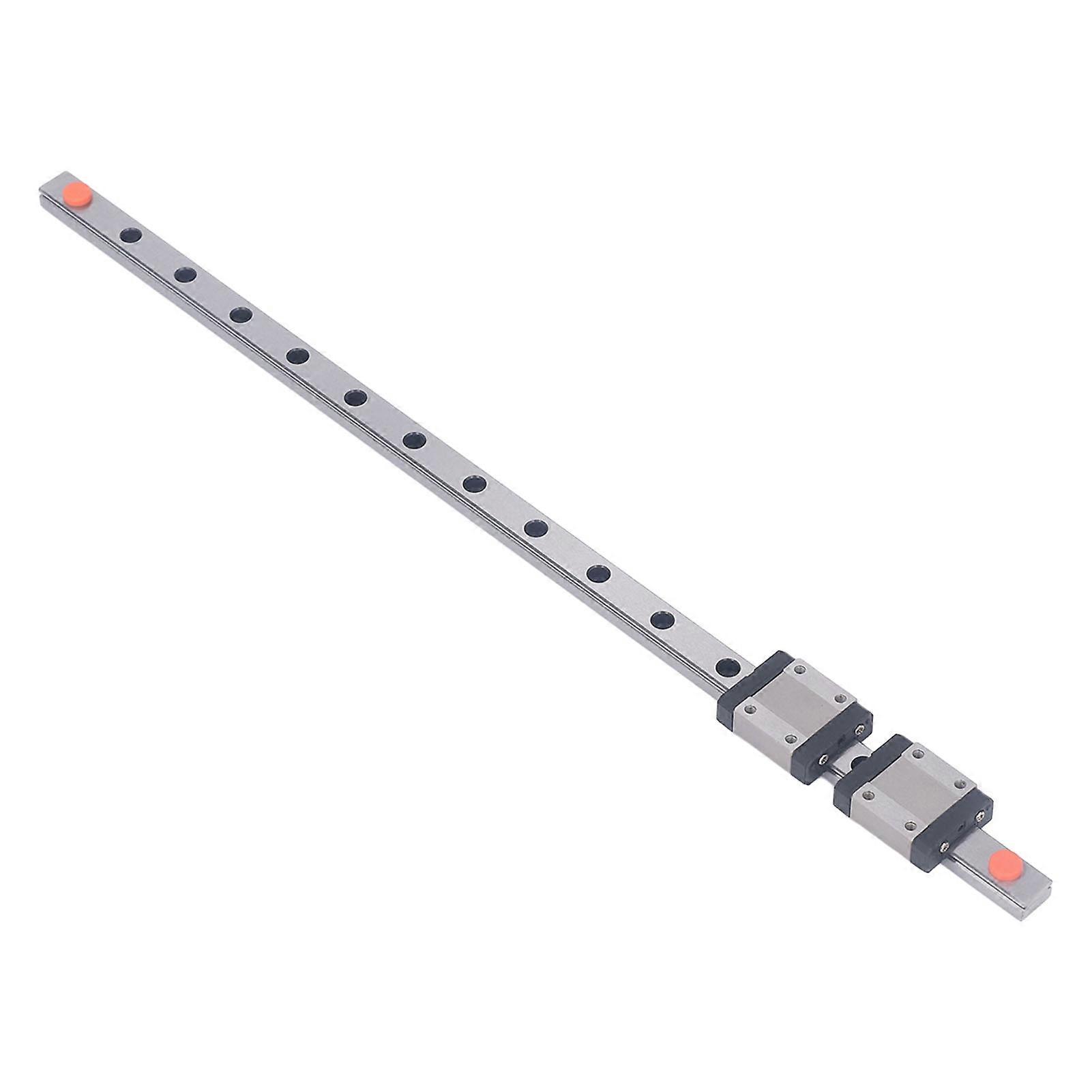 MGN12C Linear Guide Rail Stainless Steel High Accuracy 4 Point Contact Linear Rail Slide with 2 Sliders for 3D Printer 400mm / 15.75in 