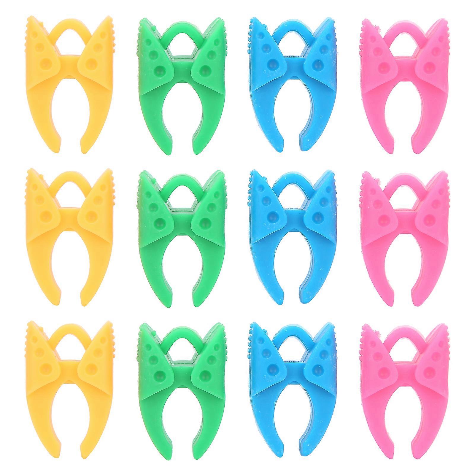 12 قطع سيليكون بكرة المشبك حامل بكرة بكرة الموضوع كليب ملحقات أداة الخياطة