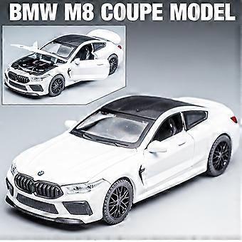 Coche En Miniatura BMW M8 MH8 A Escala 1:32 – De Aleación Y Plástico, Con Neumáticos De Goma Y Acabado Galvanizado, Mide 14 Cm, Colección Para Niños Y Adultos