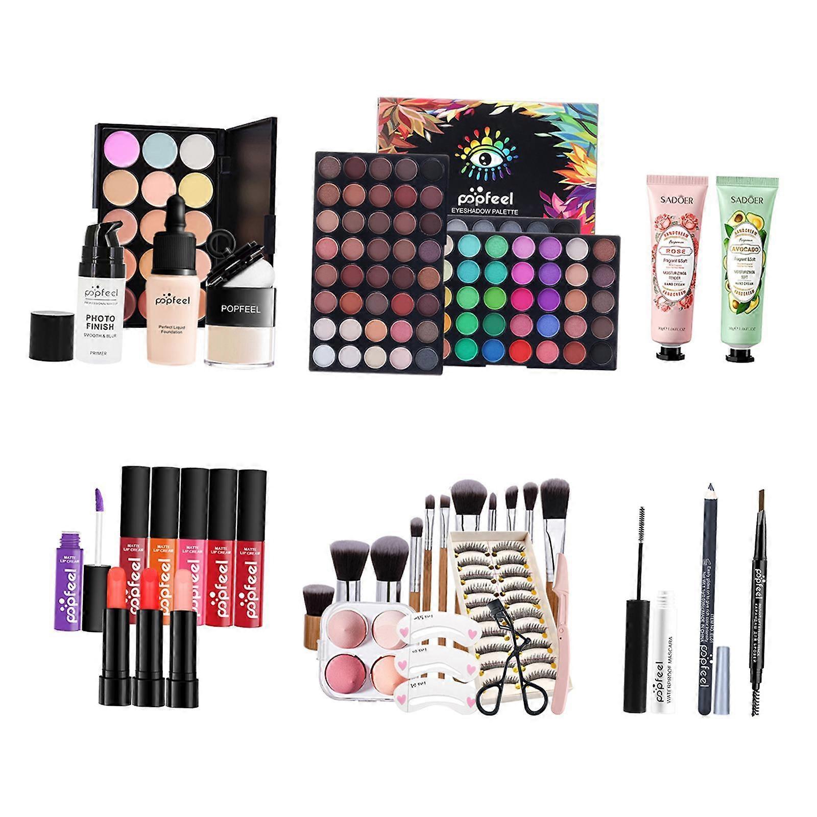Full Kit Cosmetic Essential Starter Women's Full Makeup Kit for Professional