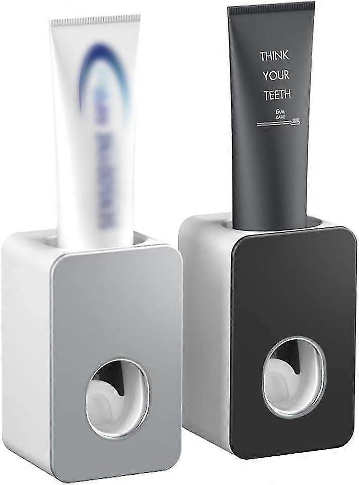 Automatic Toothpaste Dispenser [wall Mounted/railless Installation/waterproof] Adaptive Thread Toothpaste Holder (2set)