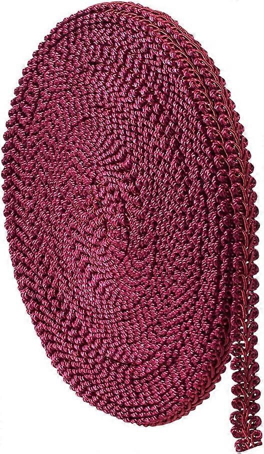 Braid Trim 14M(15 Yards) 13mm(0.5 Inch) Polyester Woven Gimp Braid Trim Decorative Gimp Trim Ribbon for Costume DIY Crafts Sewing Home Curtain Slipcov