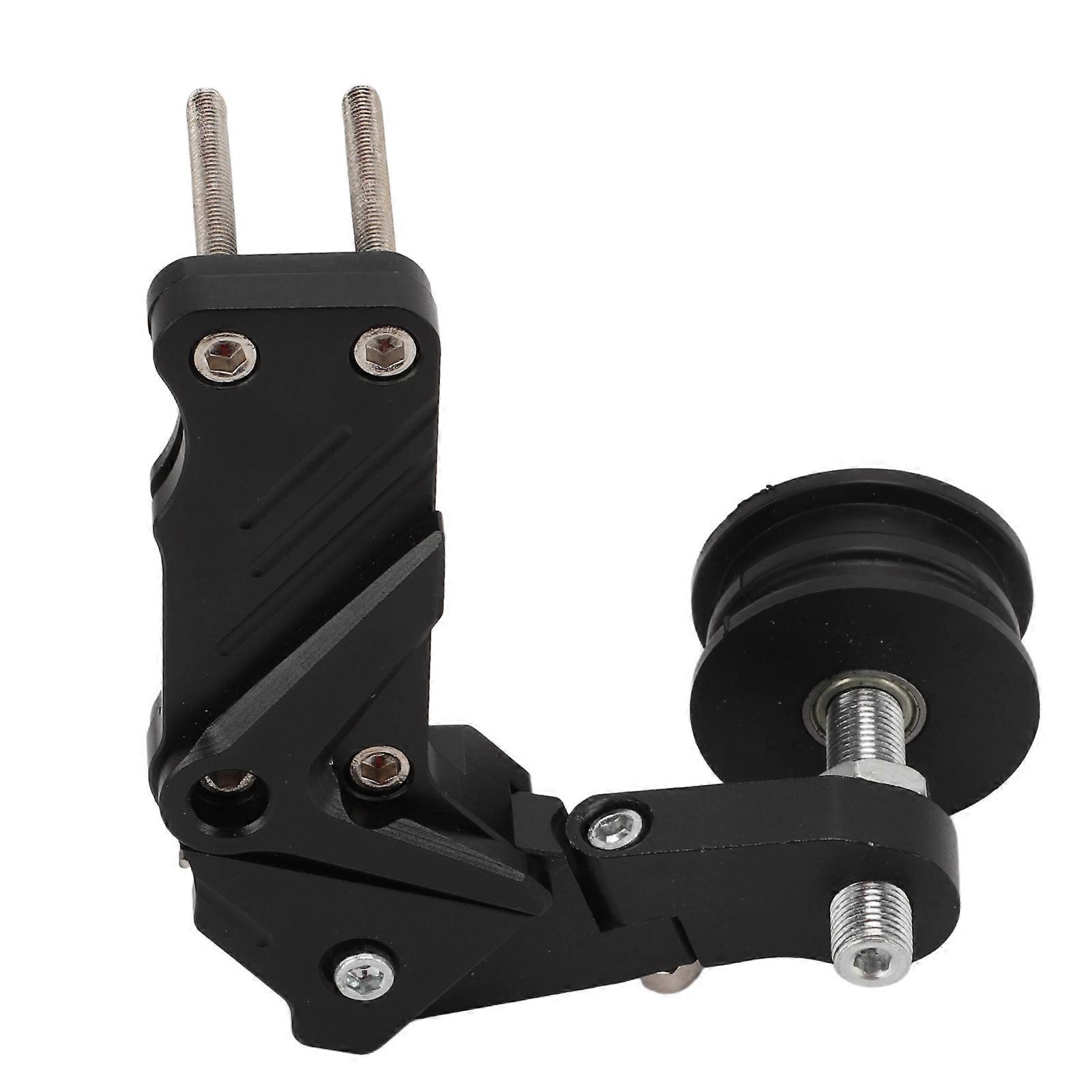 Motorcycle Wheel Chain Tensioner Roller Adjustable Aluminium Alloy Black Universal for Dirt Bike ATV E2U211