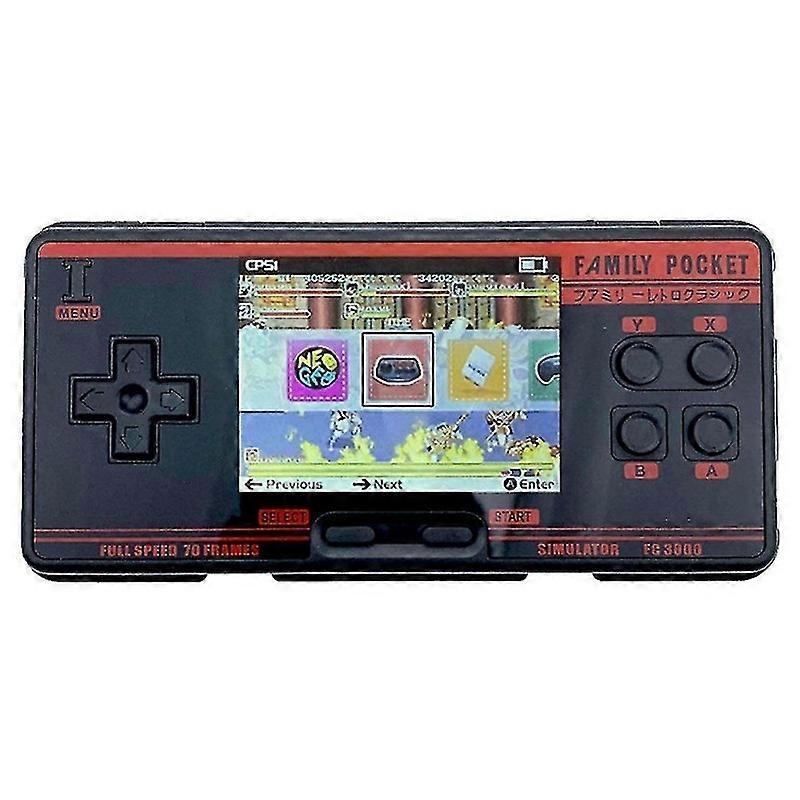 Fc3000 Classic Retro Handheld Game Console-black-ylmyFit