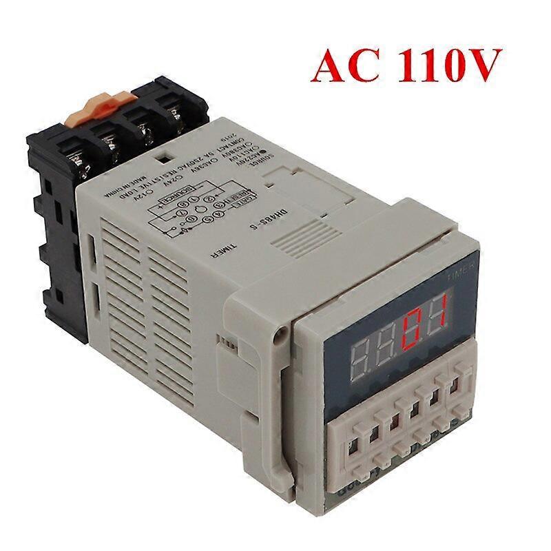 DH48S-S Programmable Timer 0.1s-990h Repeat Cycle SPDT Time Switch Relay time relay cycle control with Socket Base DH48S 40% off